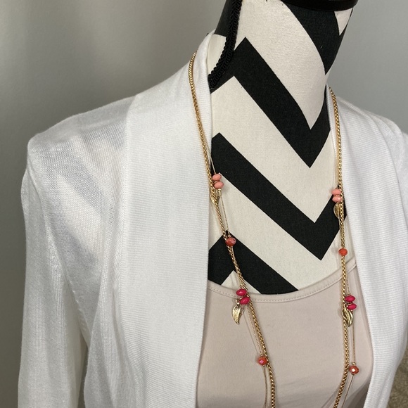 White House Black Market White Open Cardigan - Picture 3 of 7